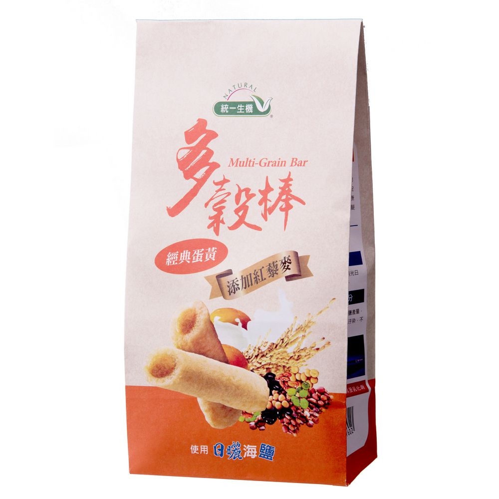 【優惠中】統一生機紅藜多穀棒-經典蛋黃150g