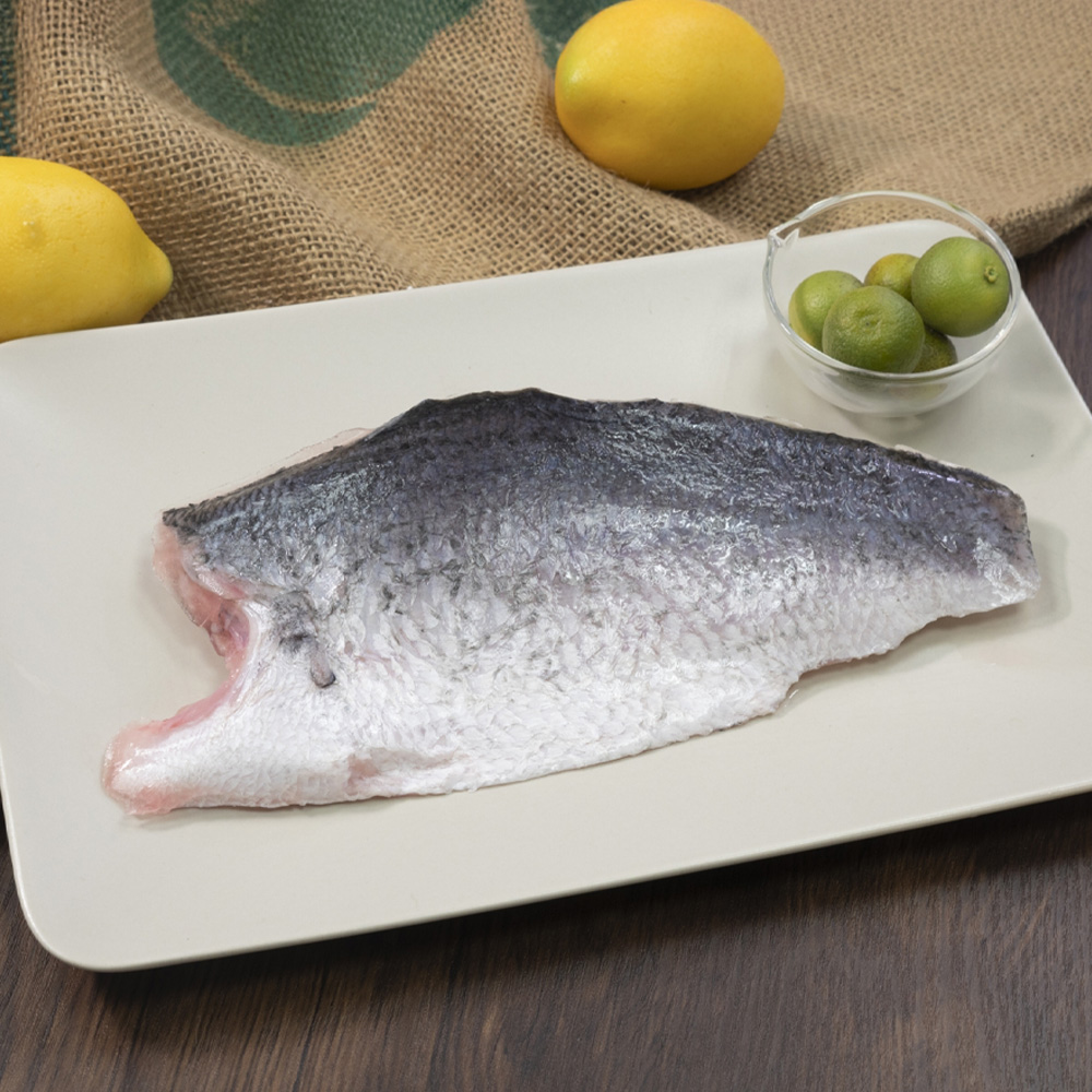 澎湖箱網海鱸魚帶下巴魚排300g