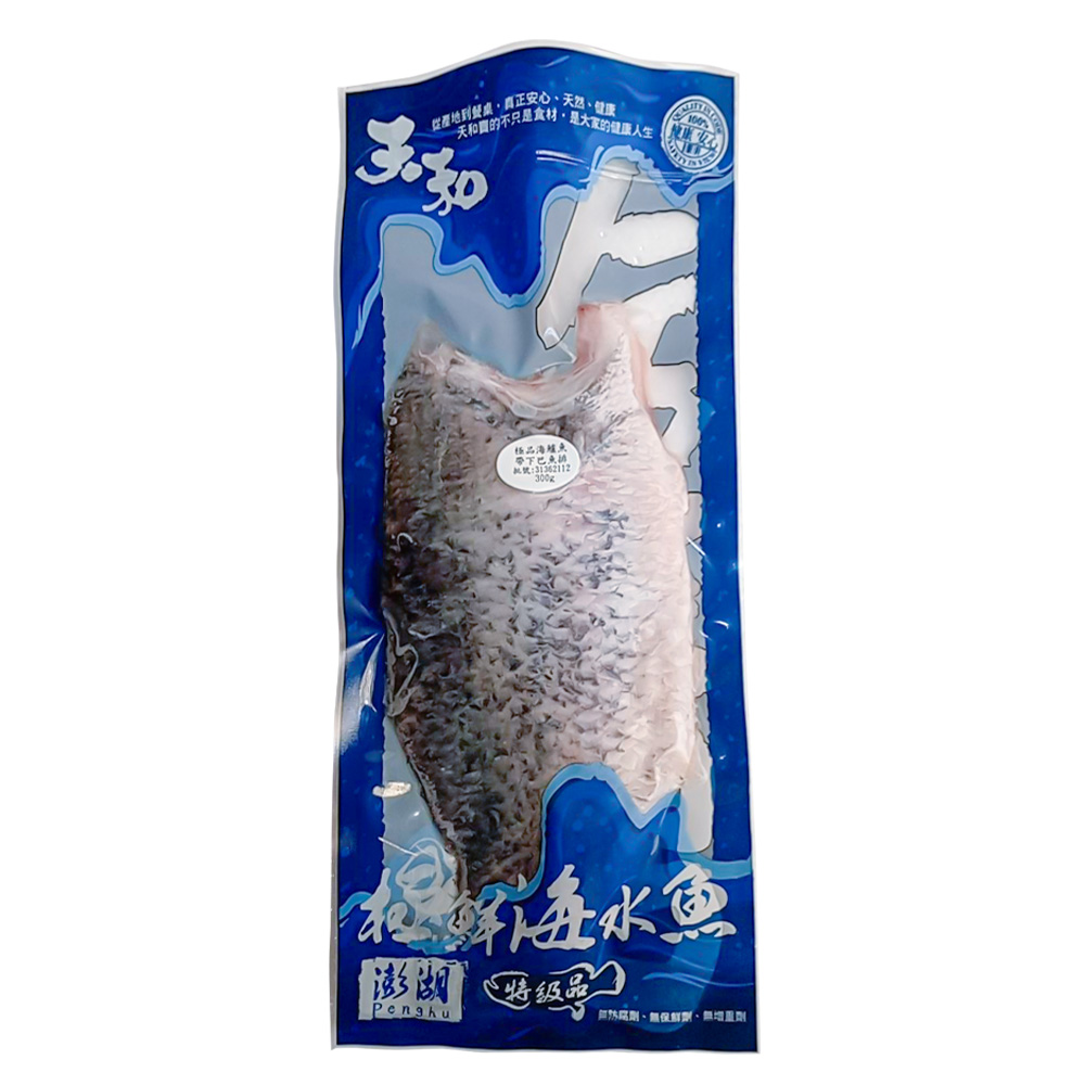 澎湖箱網海鱸魚帶下巴魚排300g